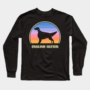 English Setter Vintage Sunset Dog Long Sleeve T-Shirt